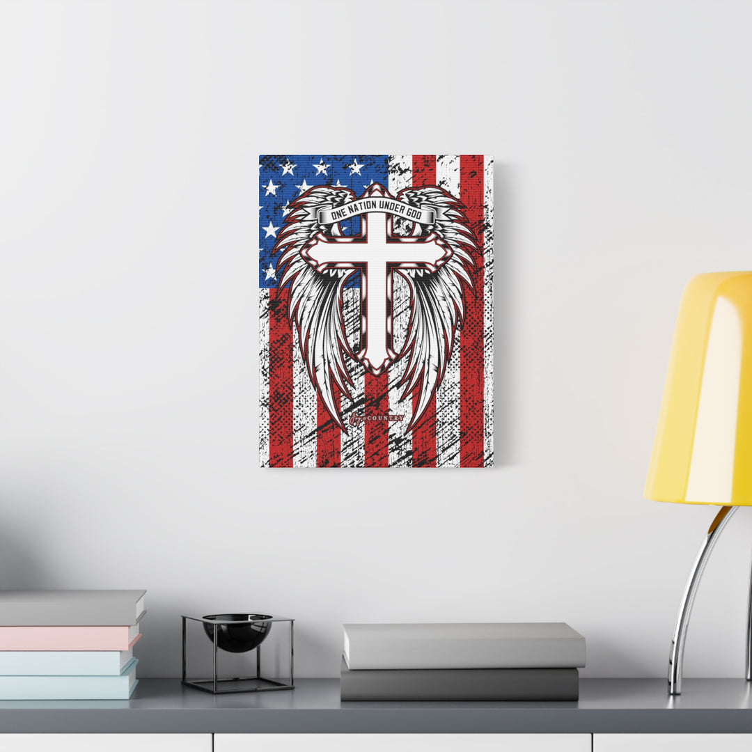 One Nation Under God - Stretched, 1.25" Canvas