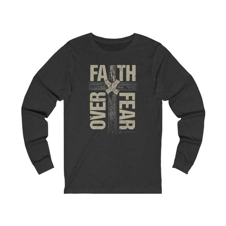 Faith Over Fear - Unisex Jersey Long Sleeve Tee