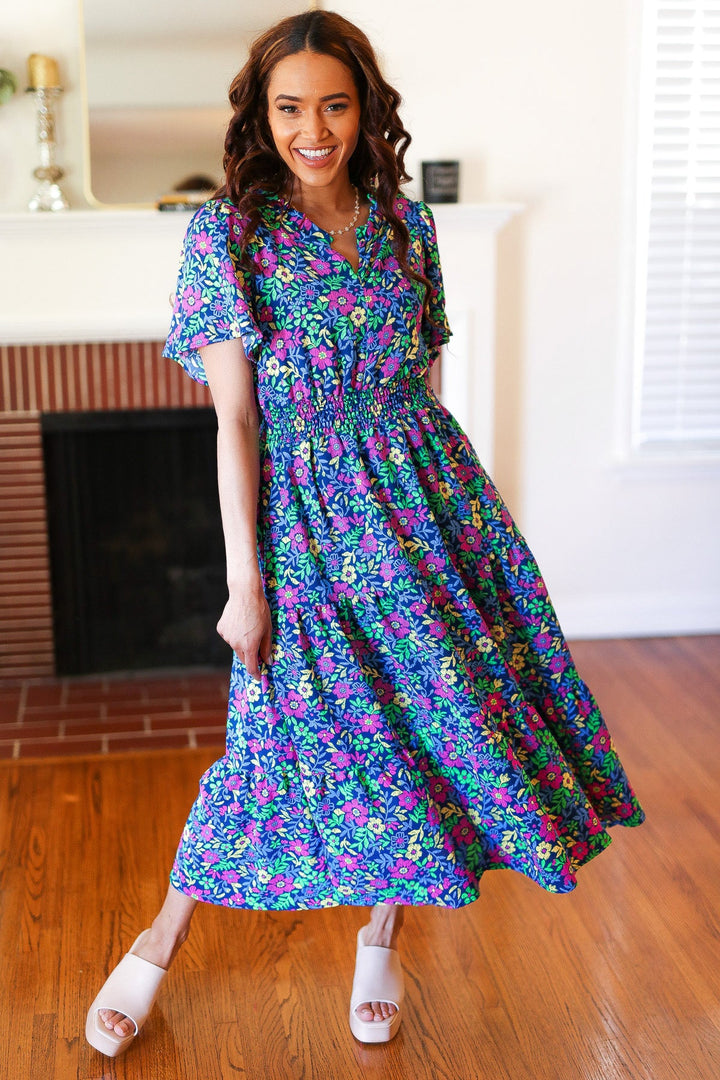 Get The Look - Smocked-Waist Maxi Dress