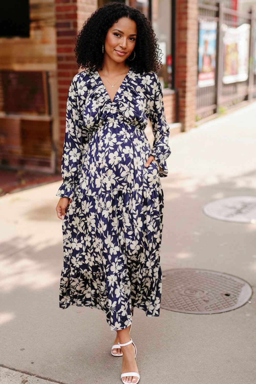 blue orchid dress Blossom Maxi Flower dress