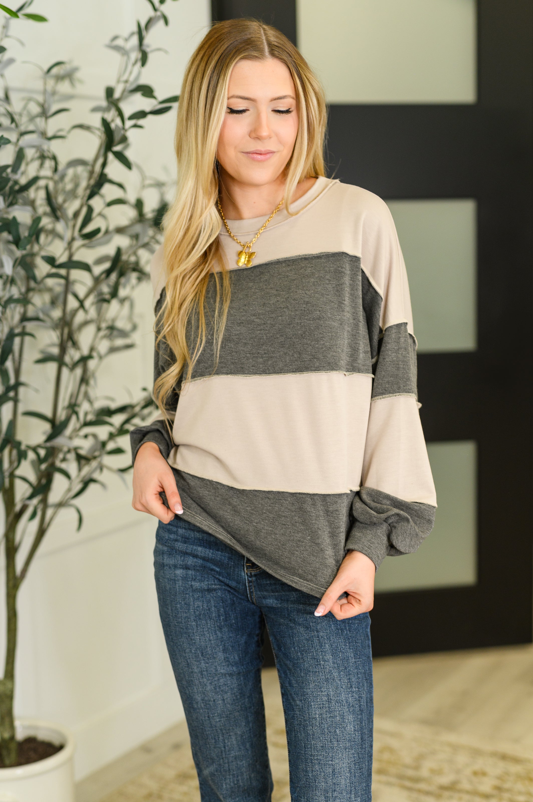 Dual Charm Drop Shoulder Top – Joy & Country