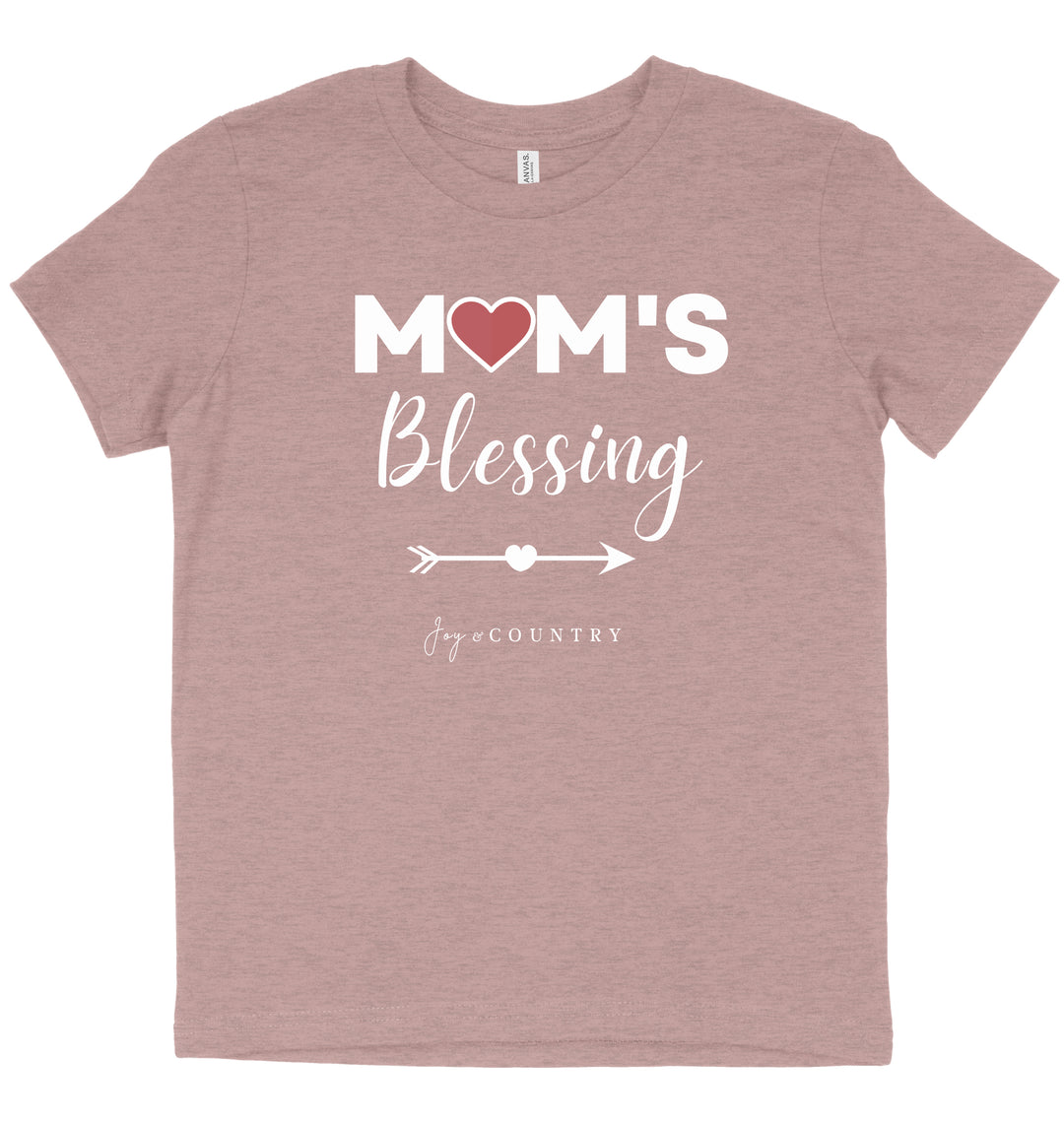 Mom's Blessing - Youth Crew-Neck Tee (Youth size 6-20) - Joy & Country