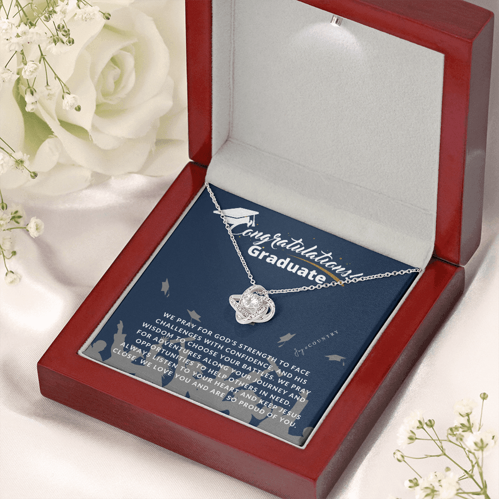 Congratulations Graduate - Love Knot Necklace - Joy & Country