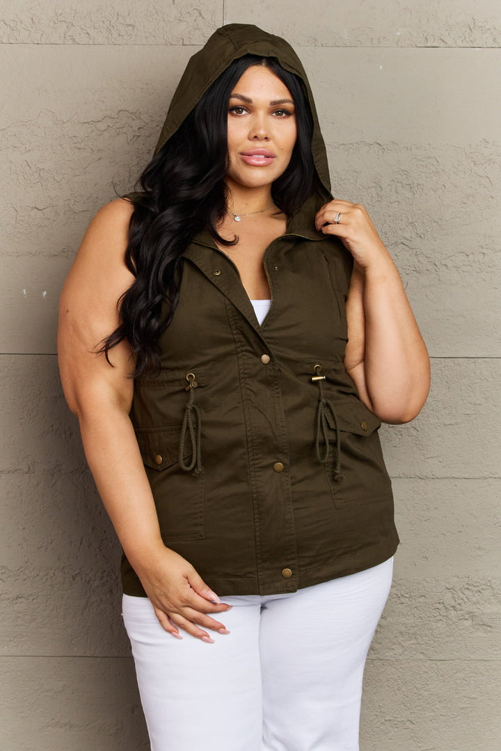 Taking Charge Military Hooded Vest