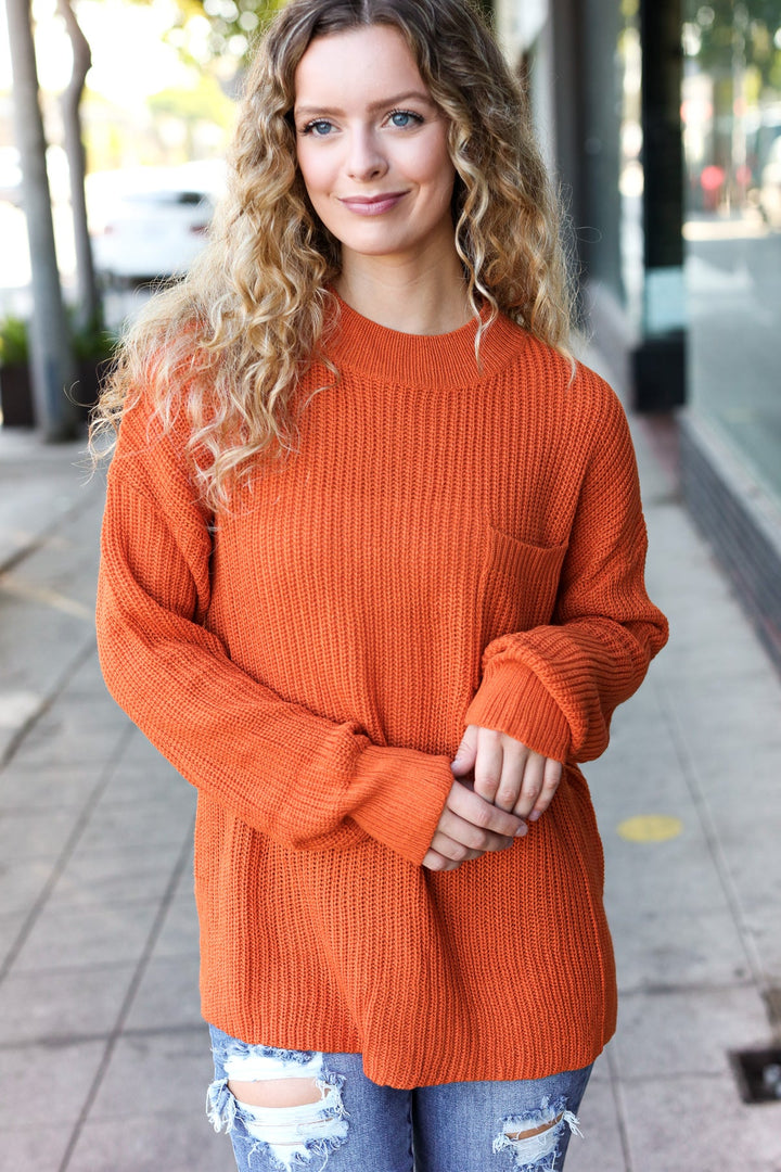 Pumpkin Spice Knit Sweater - Joy & Country