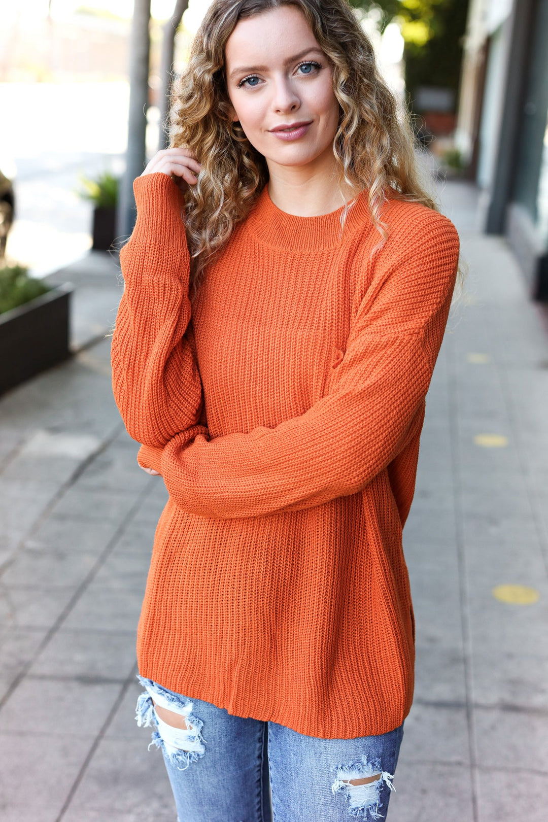 Pumpkin Spice Knit Sweater - Joy & Country