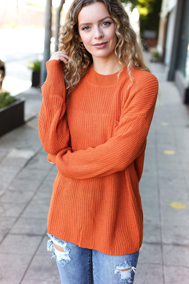 Pumpkin Spice Knit Sweater - Joy & Country