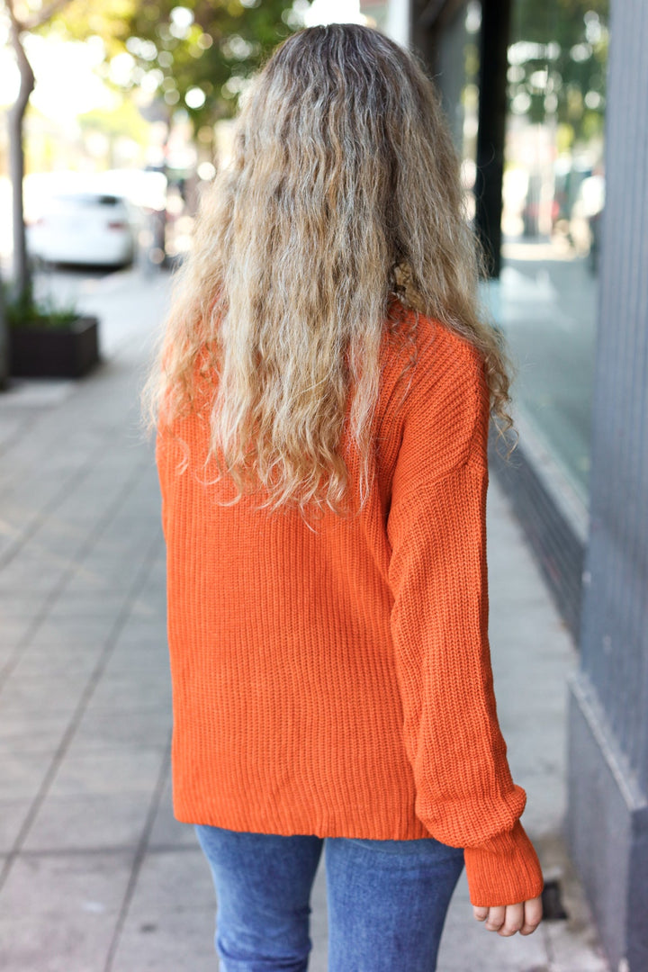 Pumpkin Spice Knit Sweater - Joy & Country