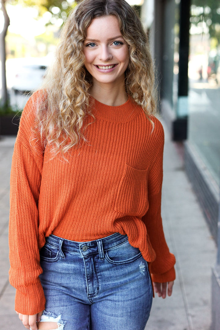 Pumpkin Spice Knit Sweater - Joy & Country