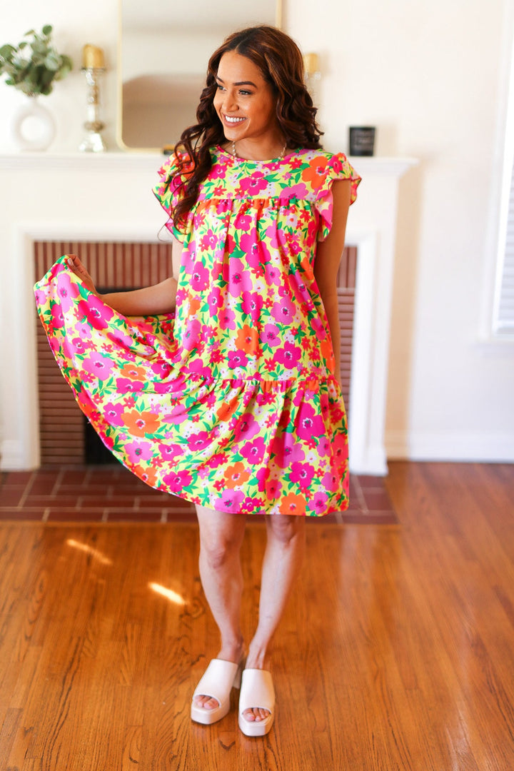 Summer Lovin' Floral Tiered Dress - Joy & Country