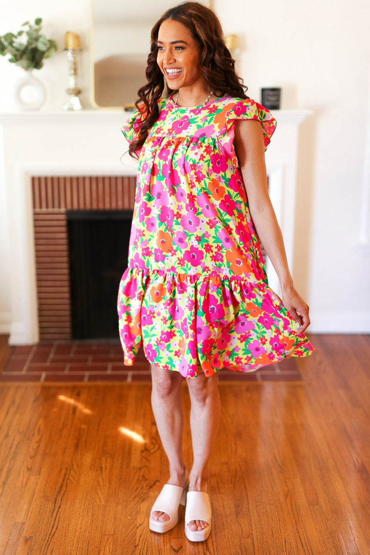 Summer Lovin' Floral Tiered Dress - Joy & Country