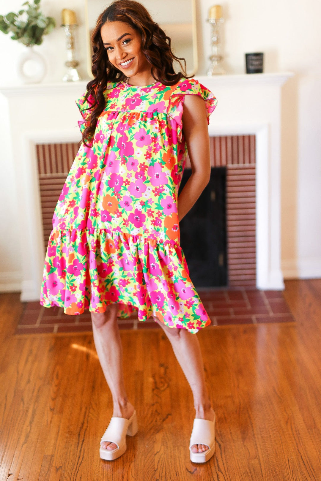 Summer Lovin' Floral Tiered Dress - Joy & Country