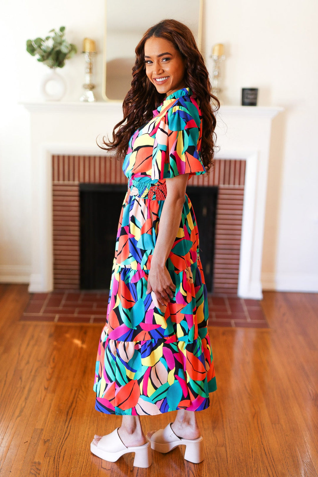 Set The Stage - Tropical-Print Dress