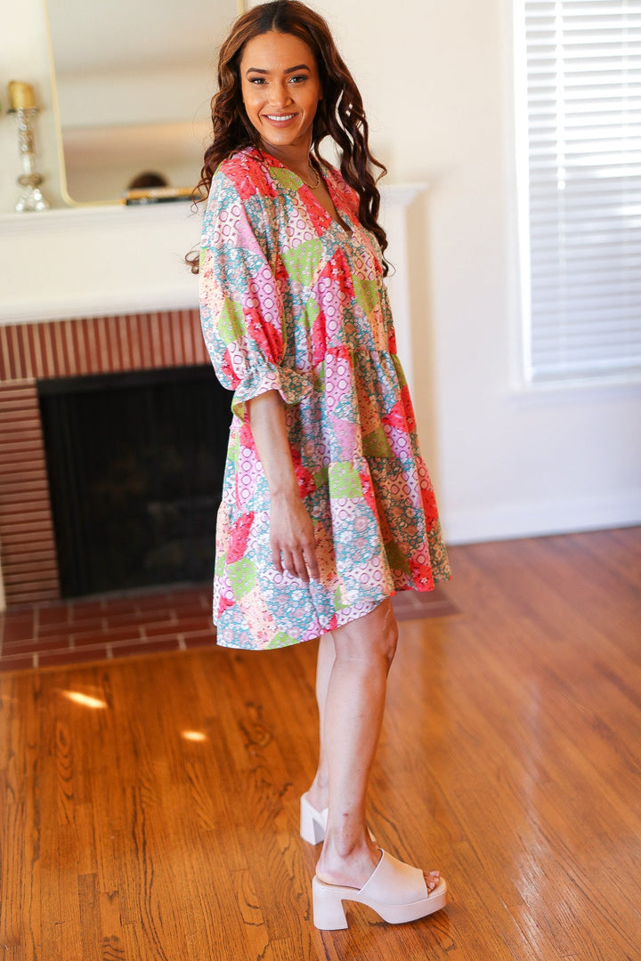 Perfectly You Patchwork Dress