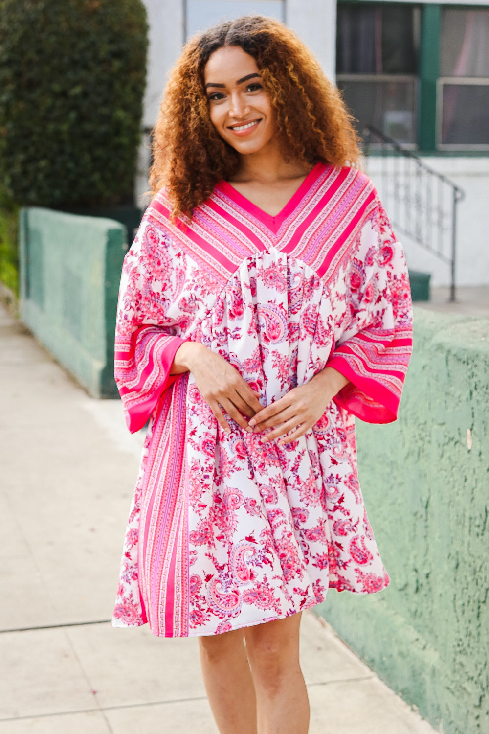 Coffee Date Paisley Kimono Dress - Joy & Country