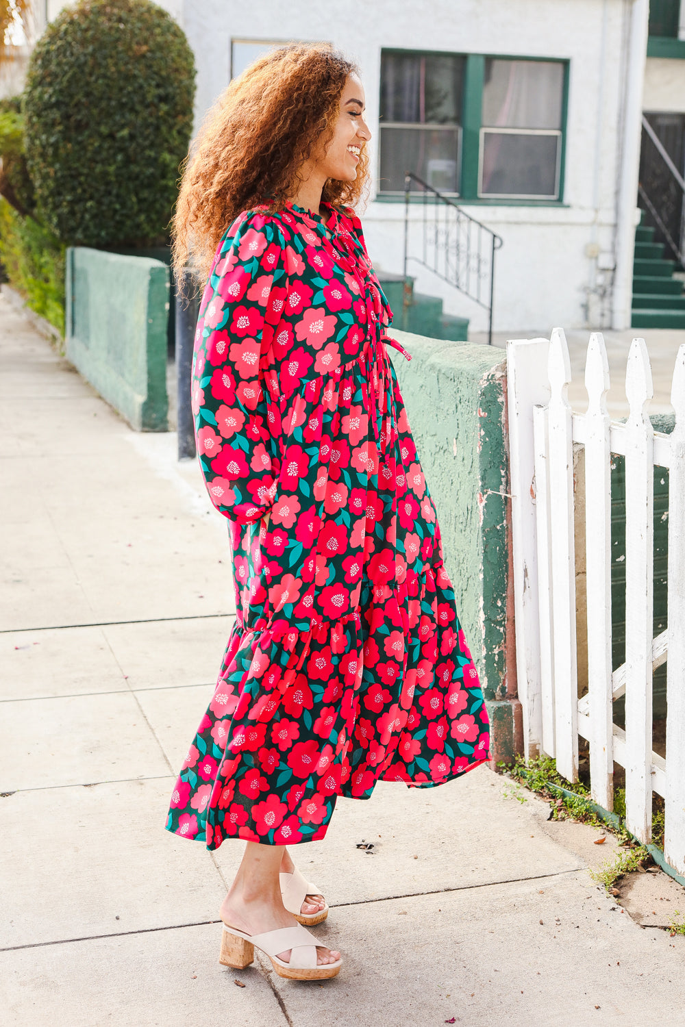 Speak Joy - Bow-Tie Babydoll Maxi Dress - Joy & Country