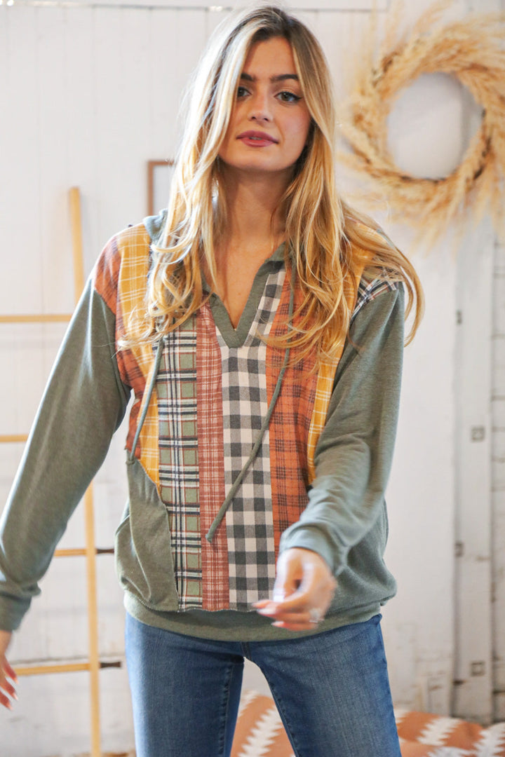 Party in Plaid - Oversized Hoodie