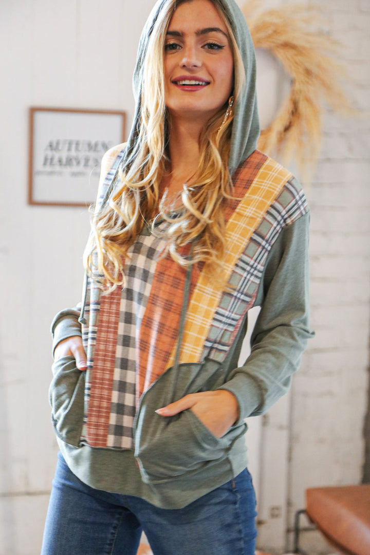 Party in Plaid - Oversized Hoodie