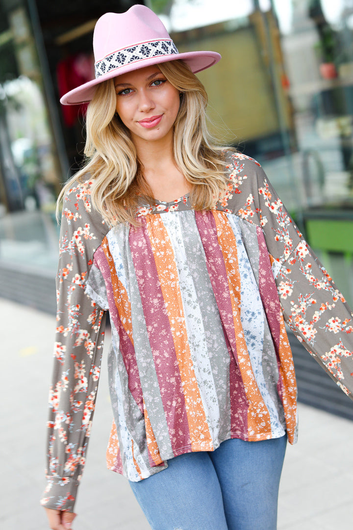Happy Times Bubble-Sleeve Top