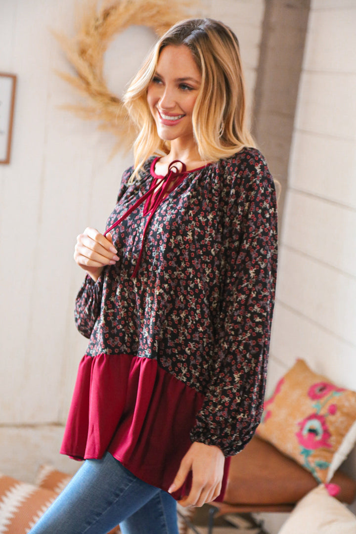 Romantic Night Out - Ruffle Hem Top   Shirts & Tops Joy & Country
