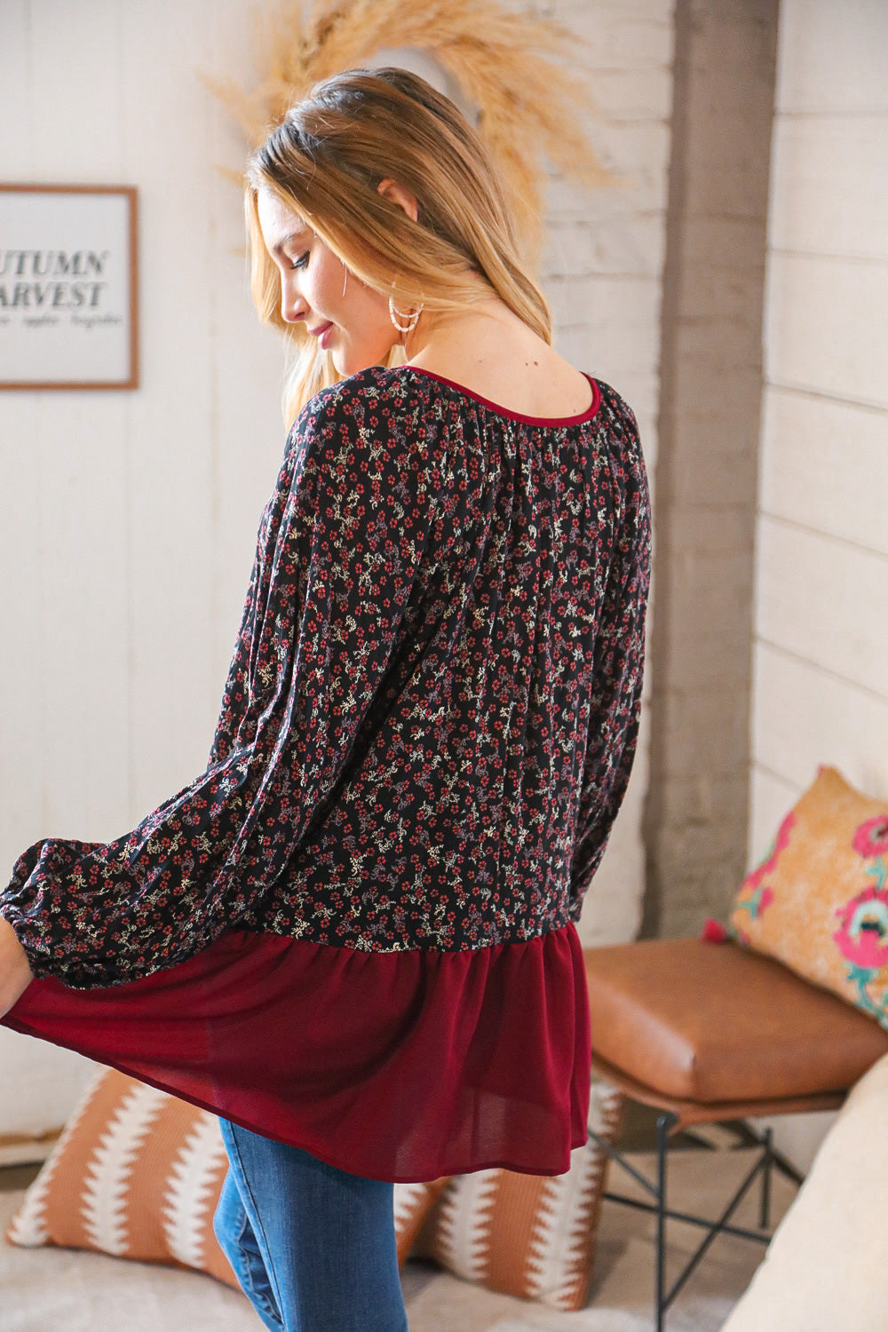 Romantic Night Out - Ruffle Hem Top   Shirts & Tops Joy & Country
