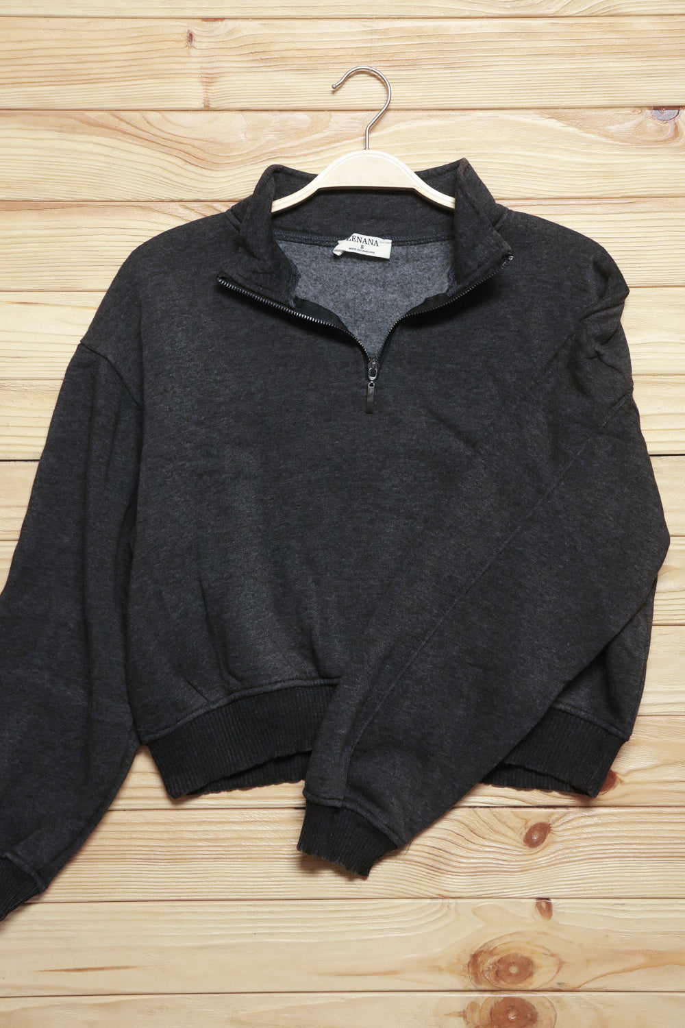 Casual Cozy Pullover Sweater - Dark Grey