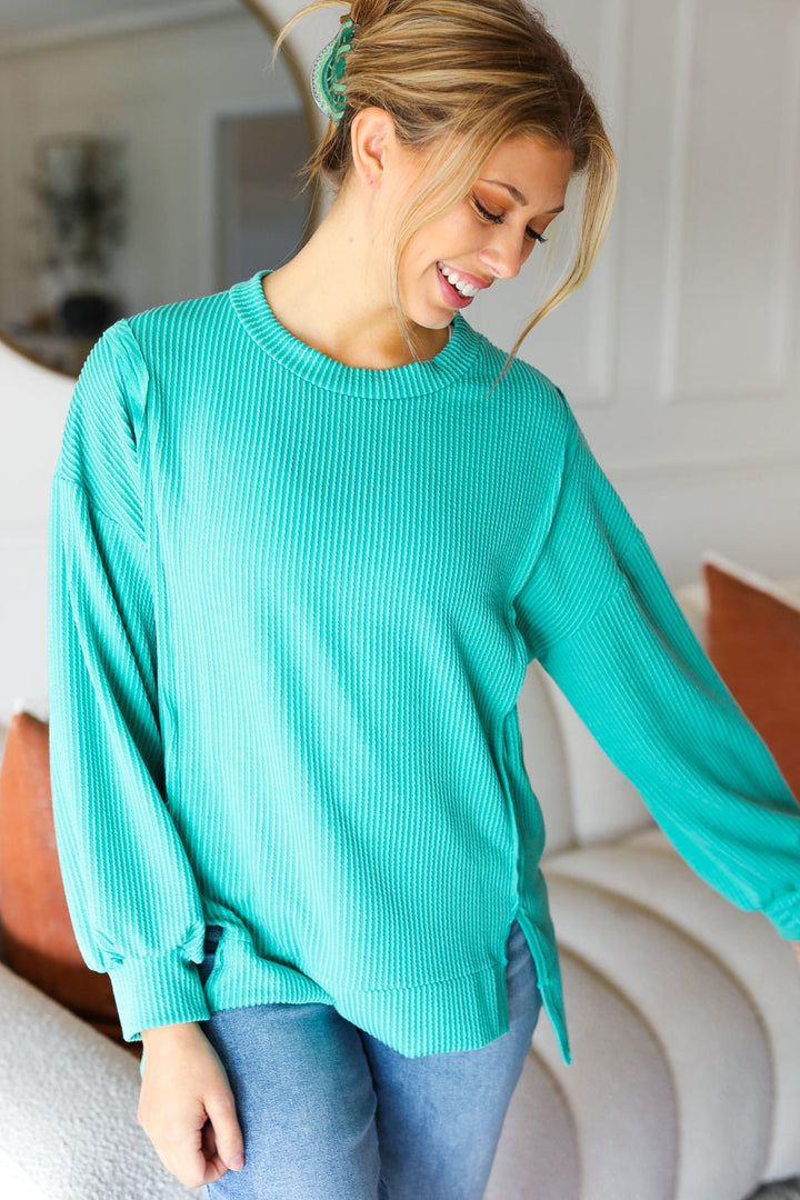 In The Moment - Ribbed Pullover