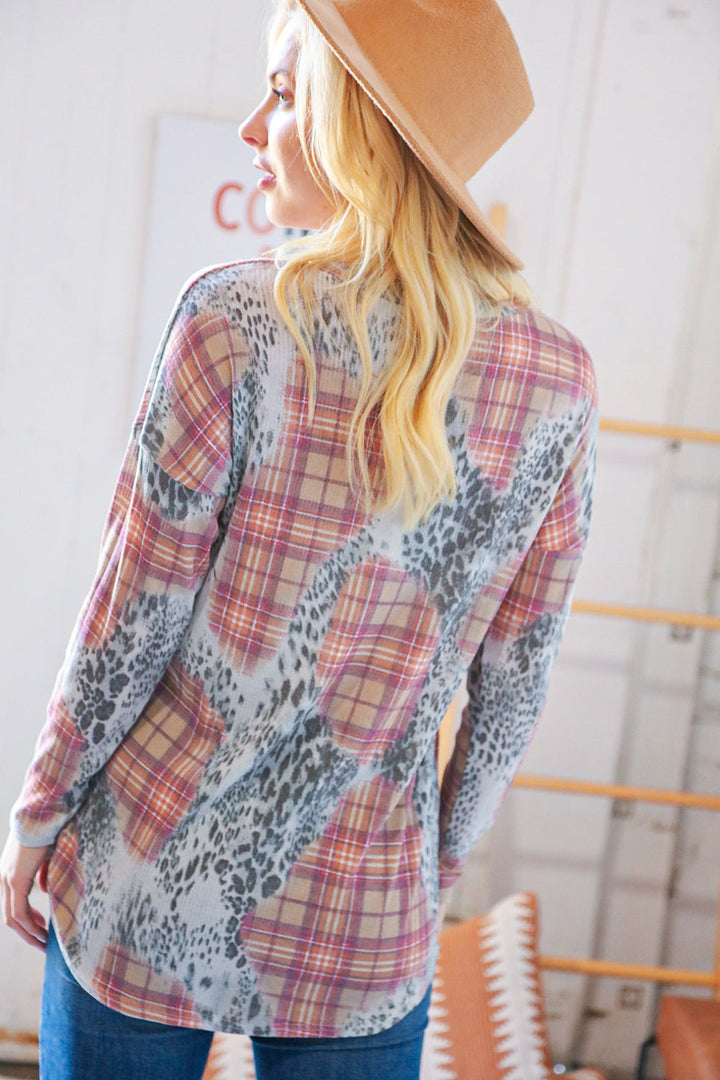 Perky Plaid Pullover   Shirts & Tops Joy & Country