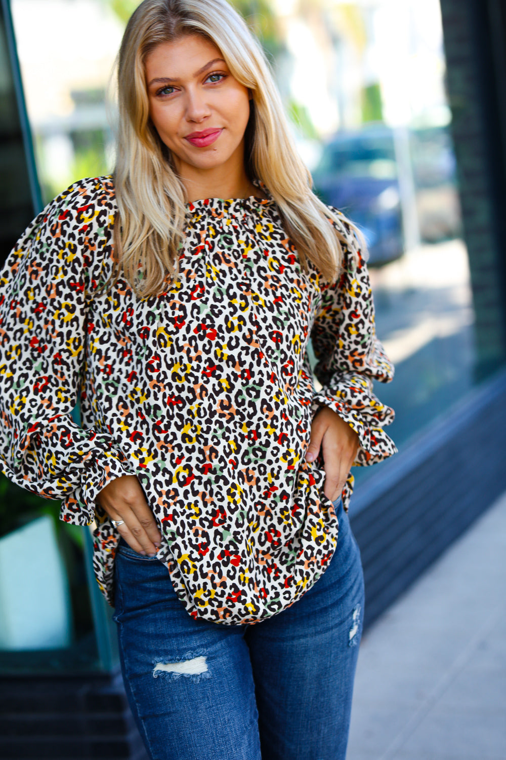 Out With The Old - Animal-Print Top