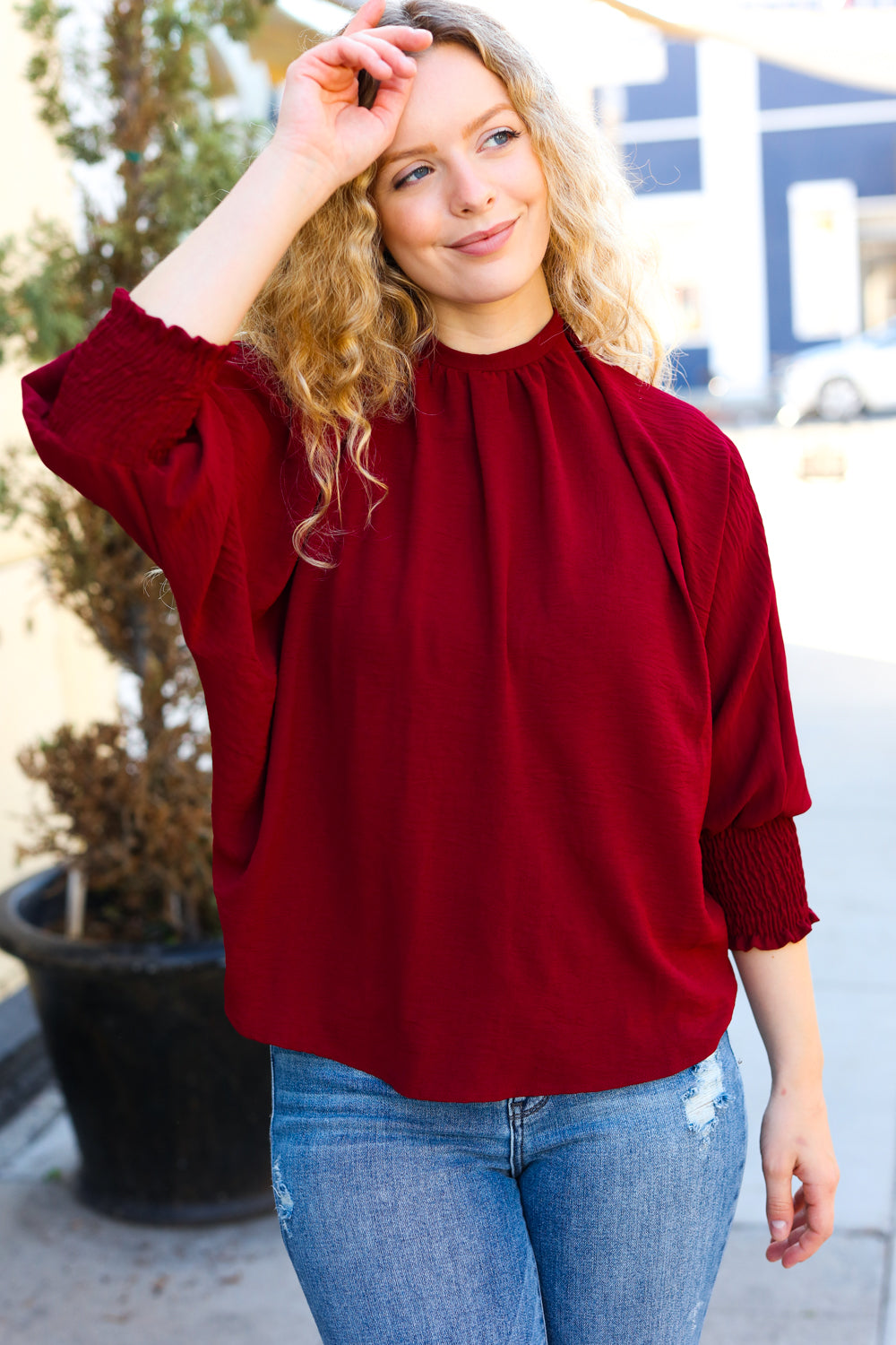 Rich Classics Blouse - Wine   Shirts & Tops Joy & Country