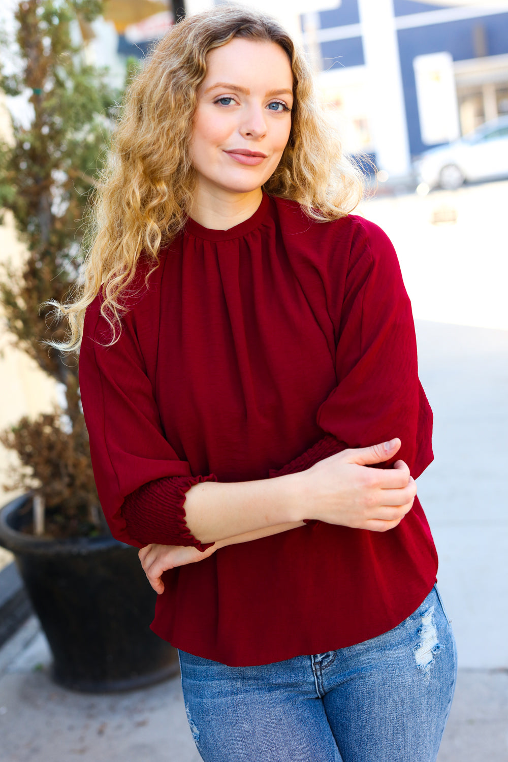 Rich Classics Blouse - Wine   Shirts & Tops Joy & Country