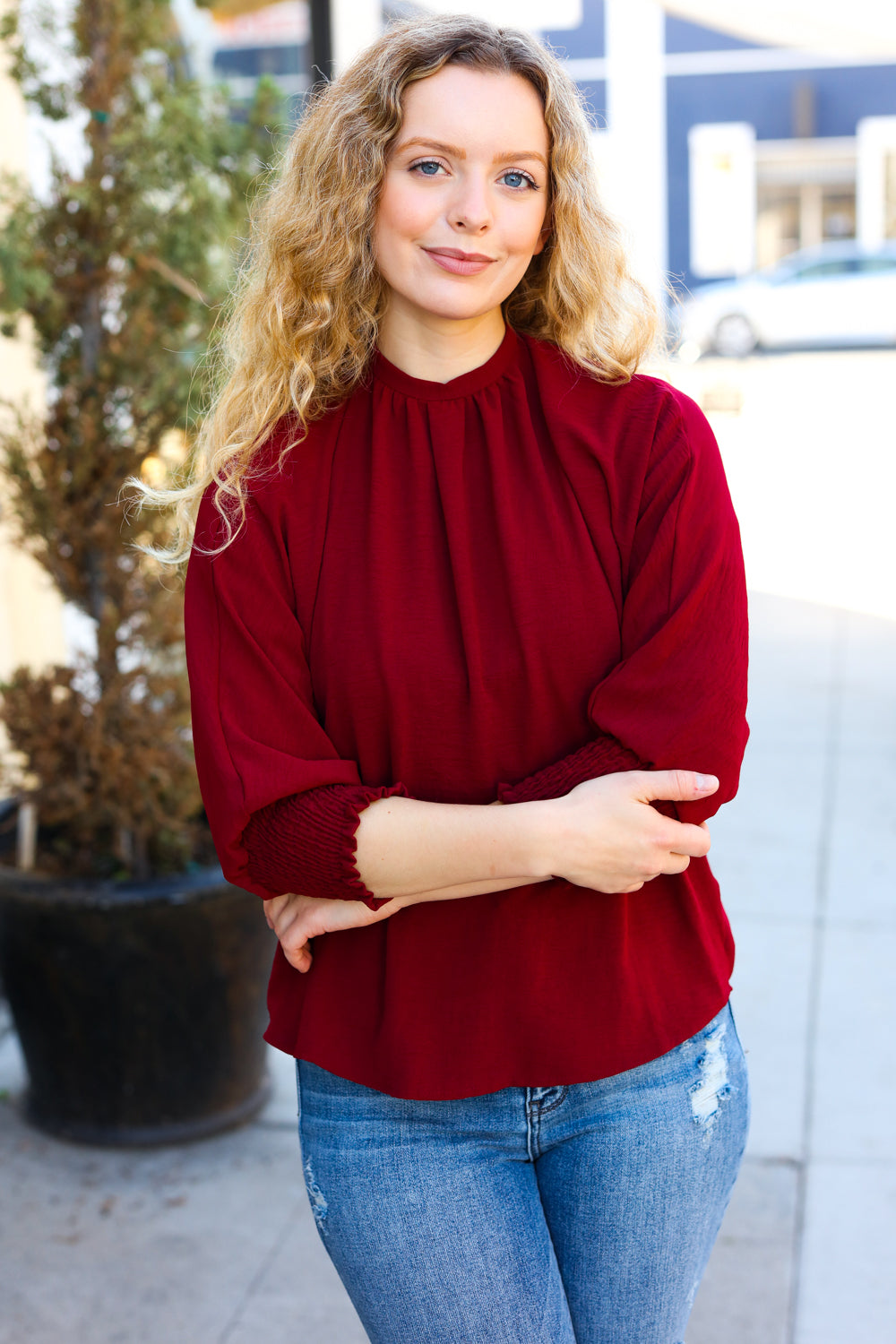 Rich Classics Blouse - Wine   Shirts & Tops Joy & Country