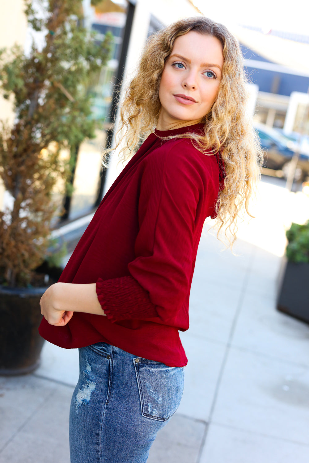 Rich Classics Blouse - Wine   Shirts & Tops Joy & Country