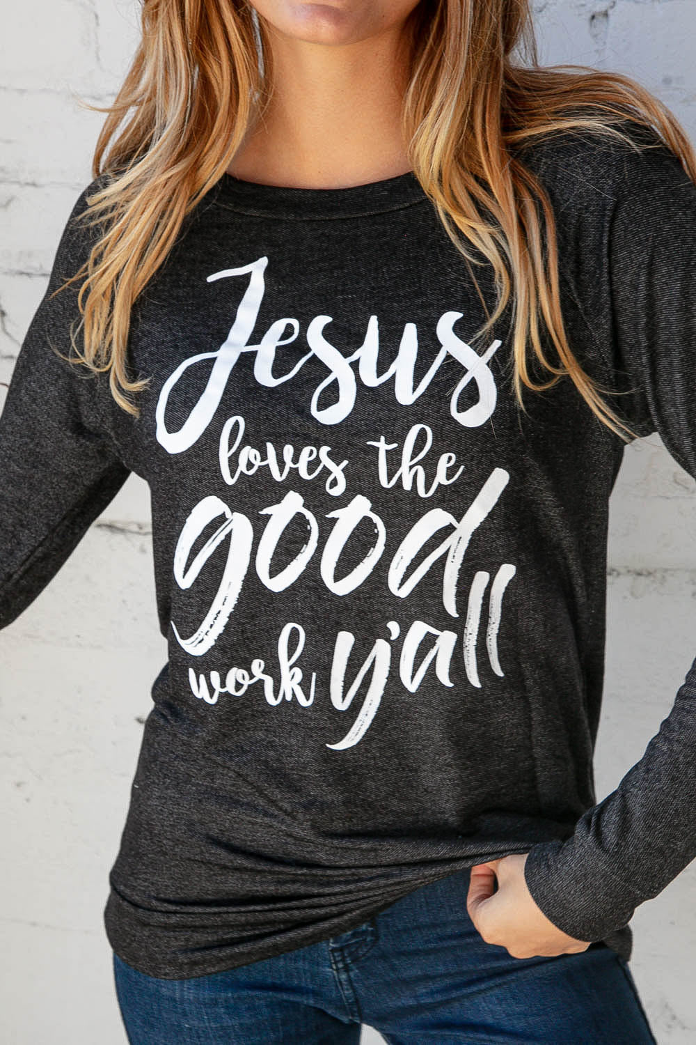 Jesus Loves Graphic Top