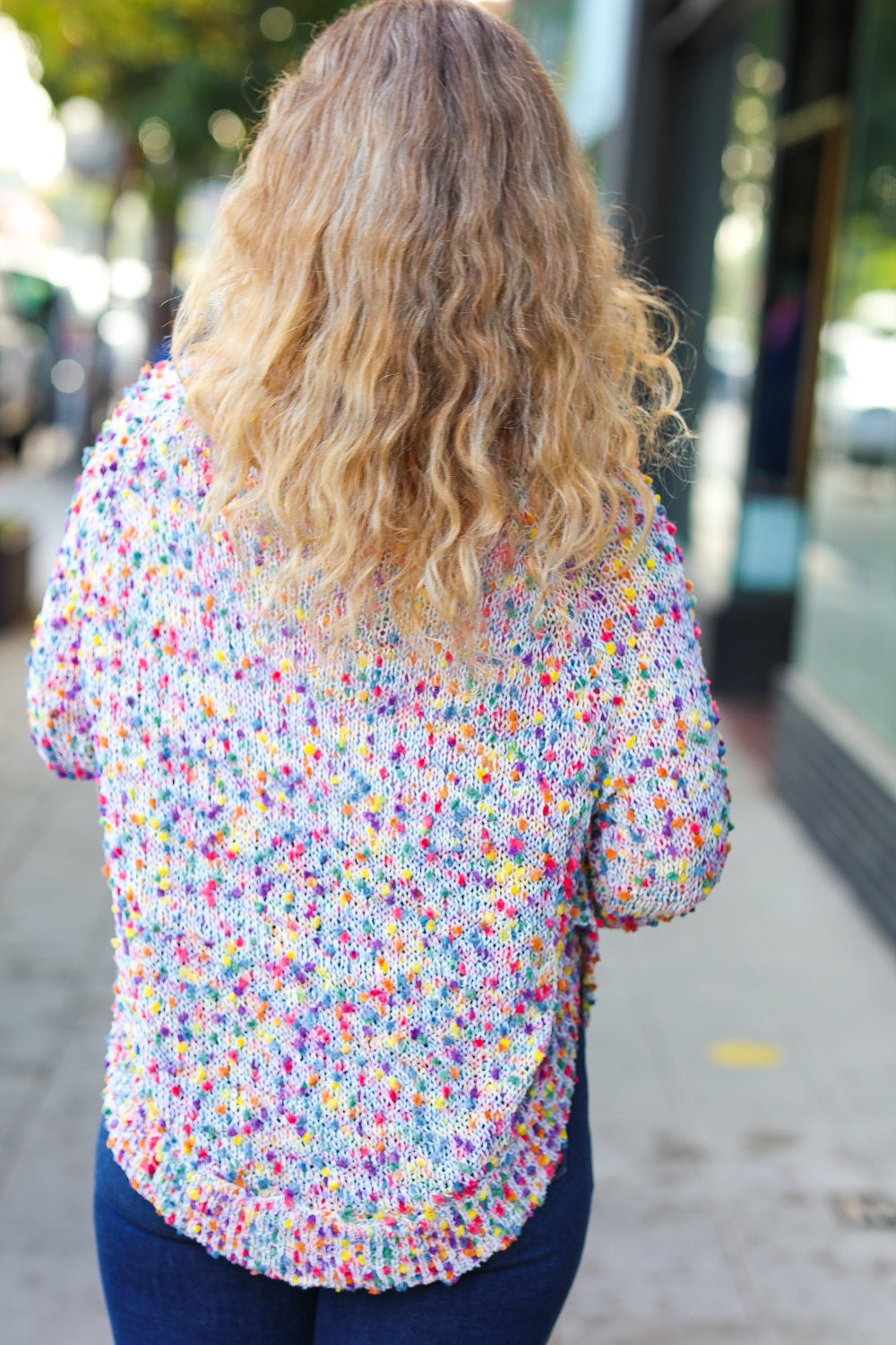 Whimsical Days - Popcorn Pullover Sweater