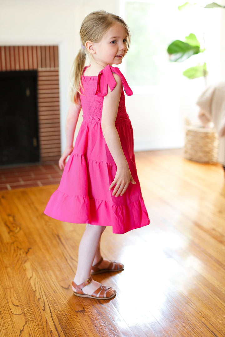Oh So Precious - Kids' Tiered Dress - Pink