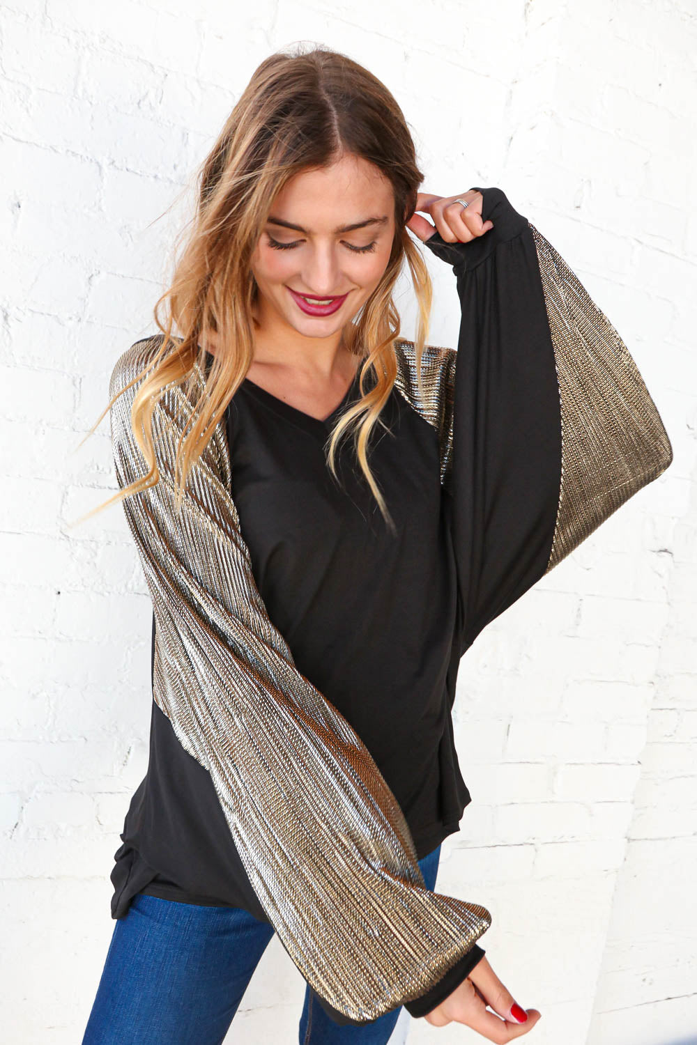 Shimmer and Sass Top