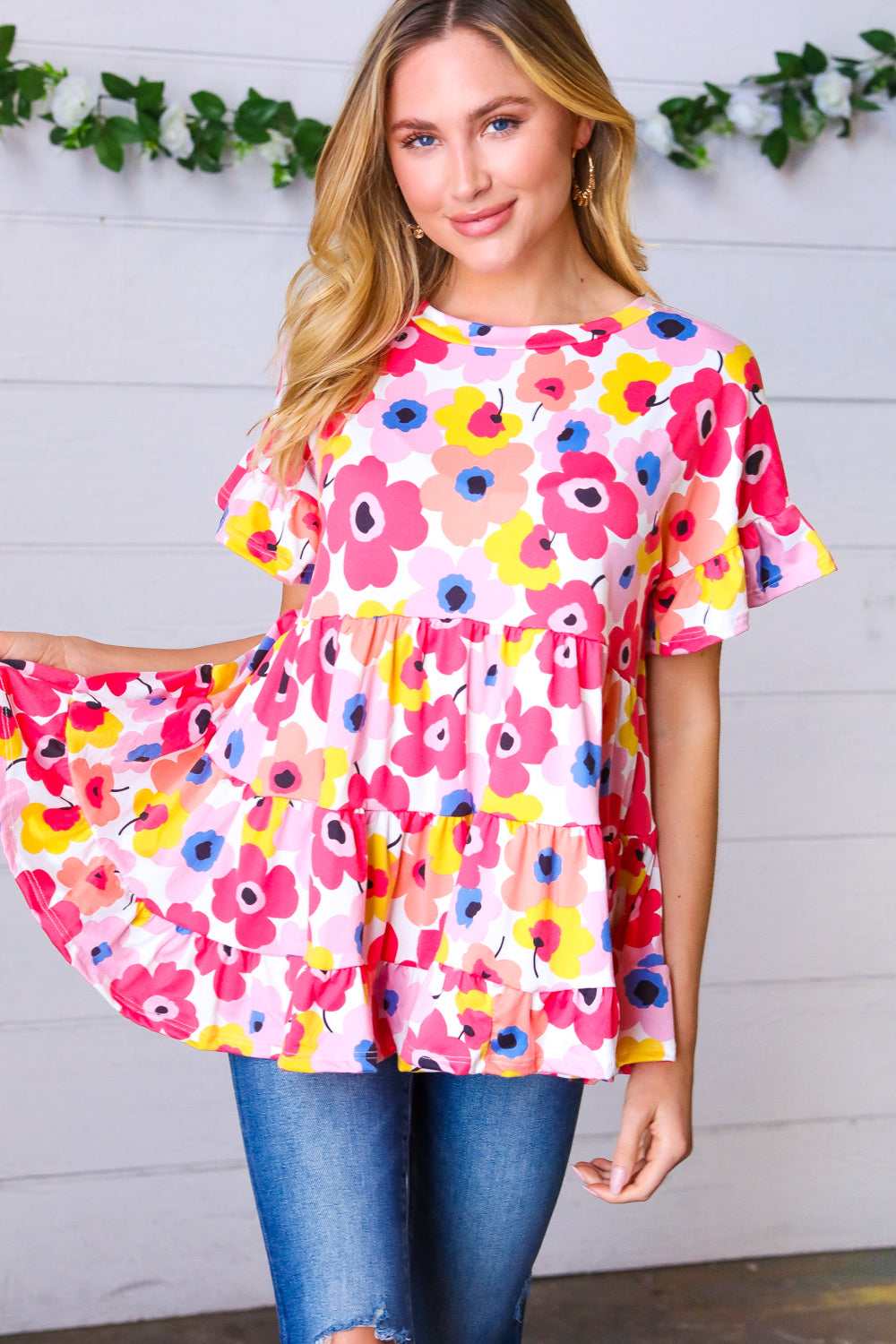 Skip And A Jump Tiered Babydoll Top