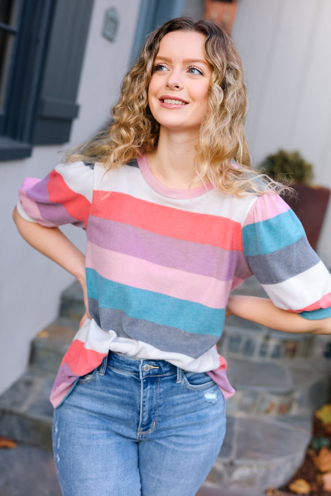 Turn Up The Volume - Hacci-Knit Sweater Top