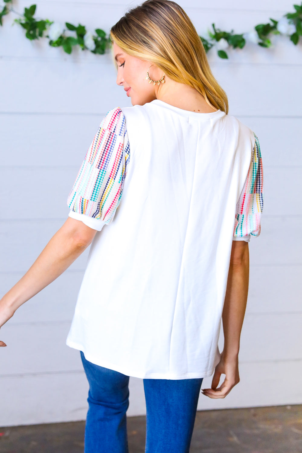 Standing Out Puff-Sleeve Top