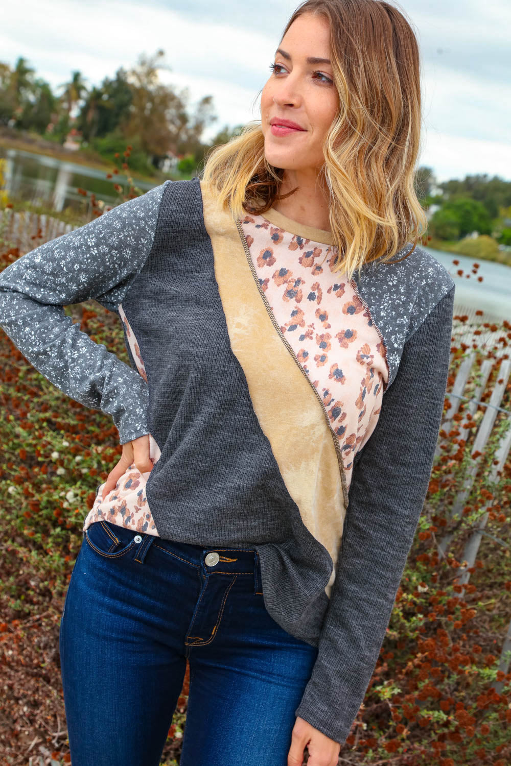 Dreamy Patchwork Thermal Top