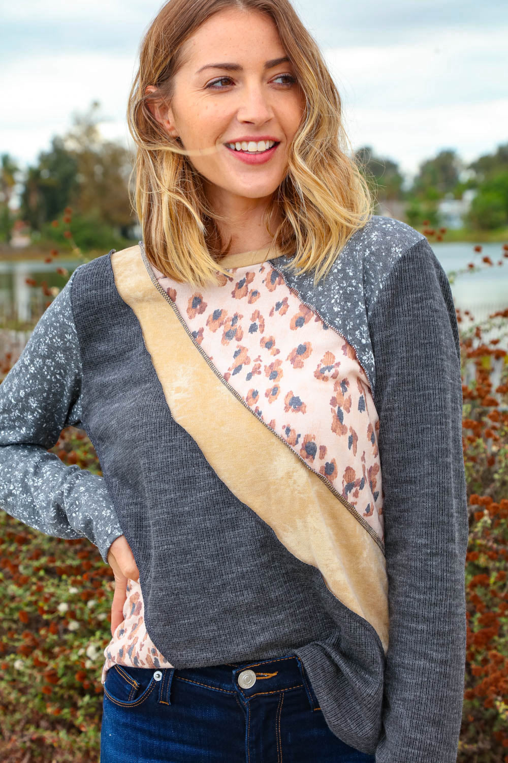 Dreamy Patchwork Thermal Top