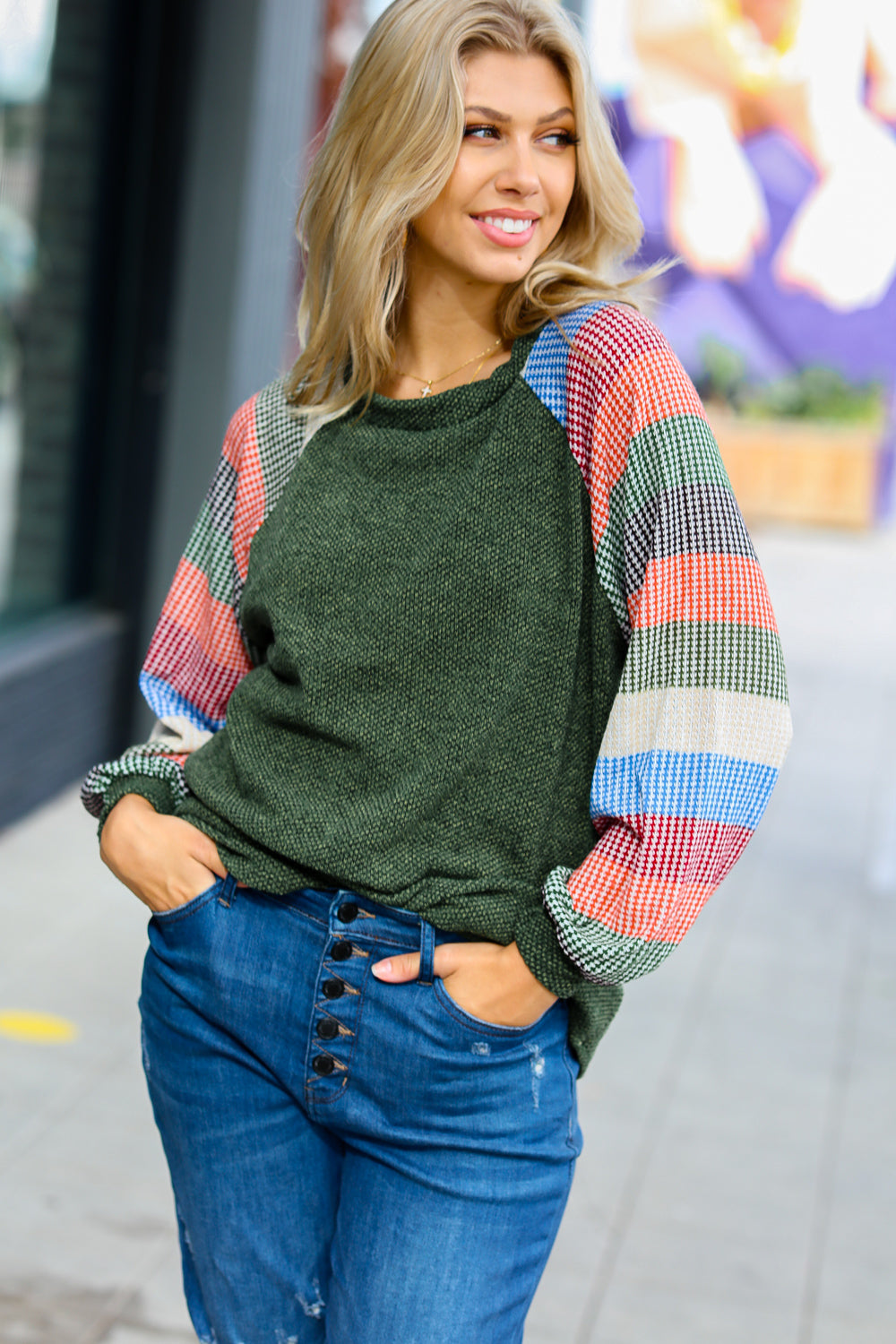 Don't Stop Textured Knit Top