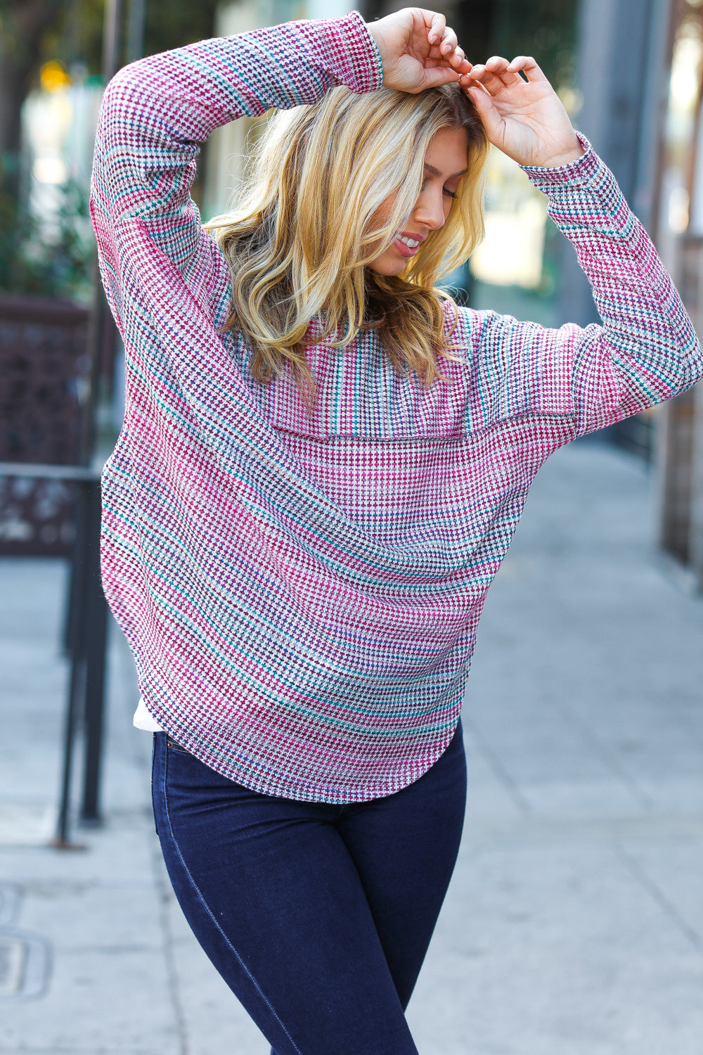 Class And Sass - Vintage Textured Top