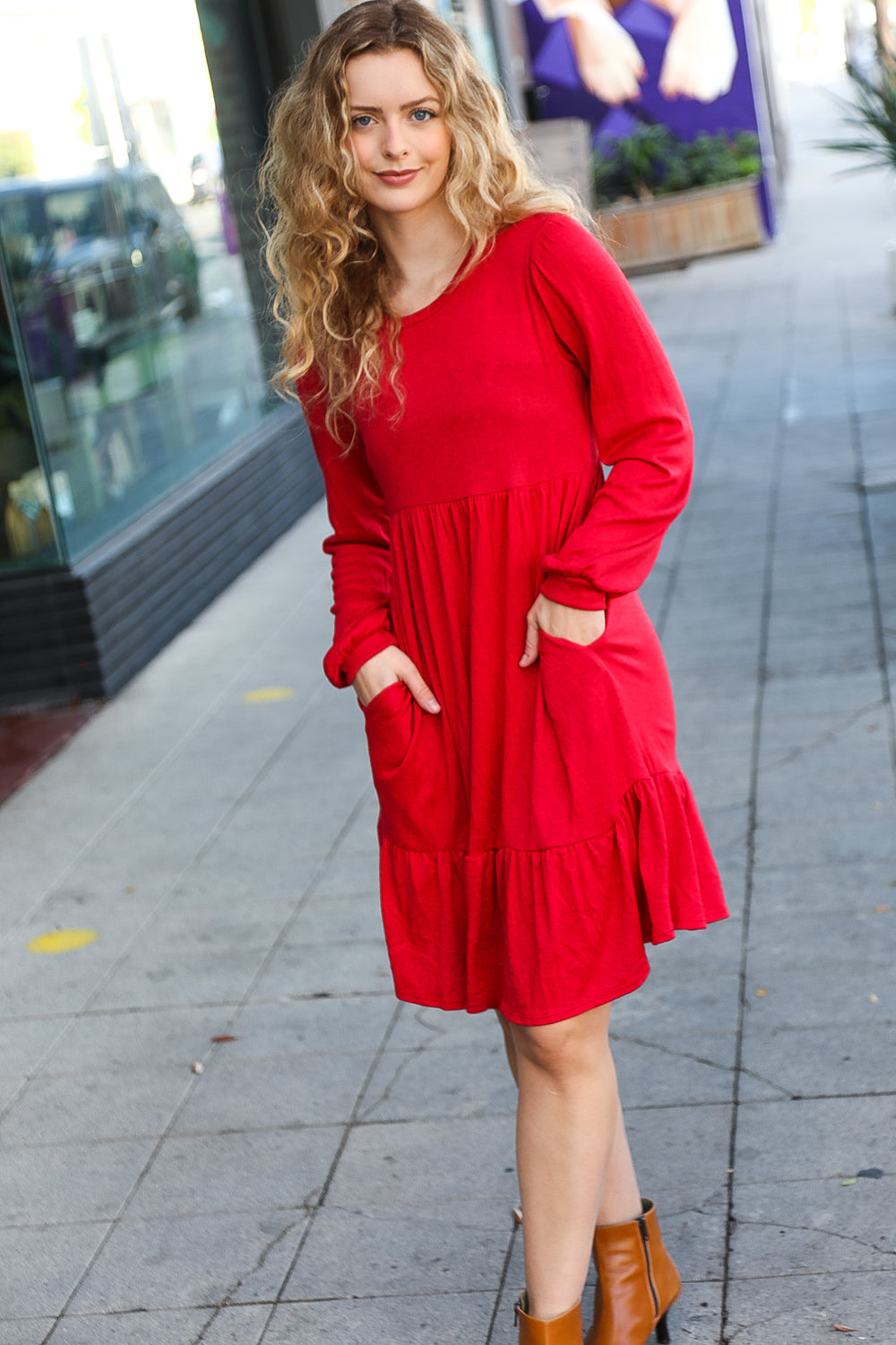 Lovely In Red - Fit & Flare Dress