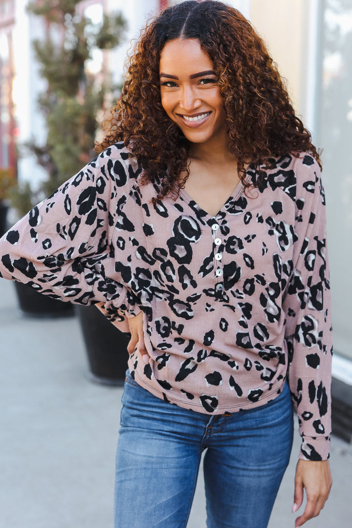 Bold Beauty - Animal-Print Dolman Pullover - Joy & Country