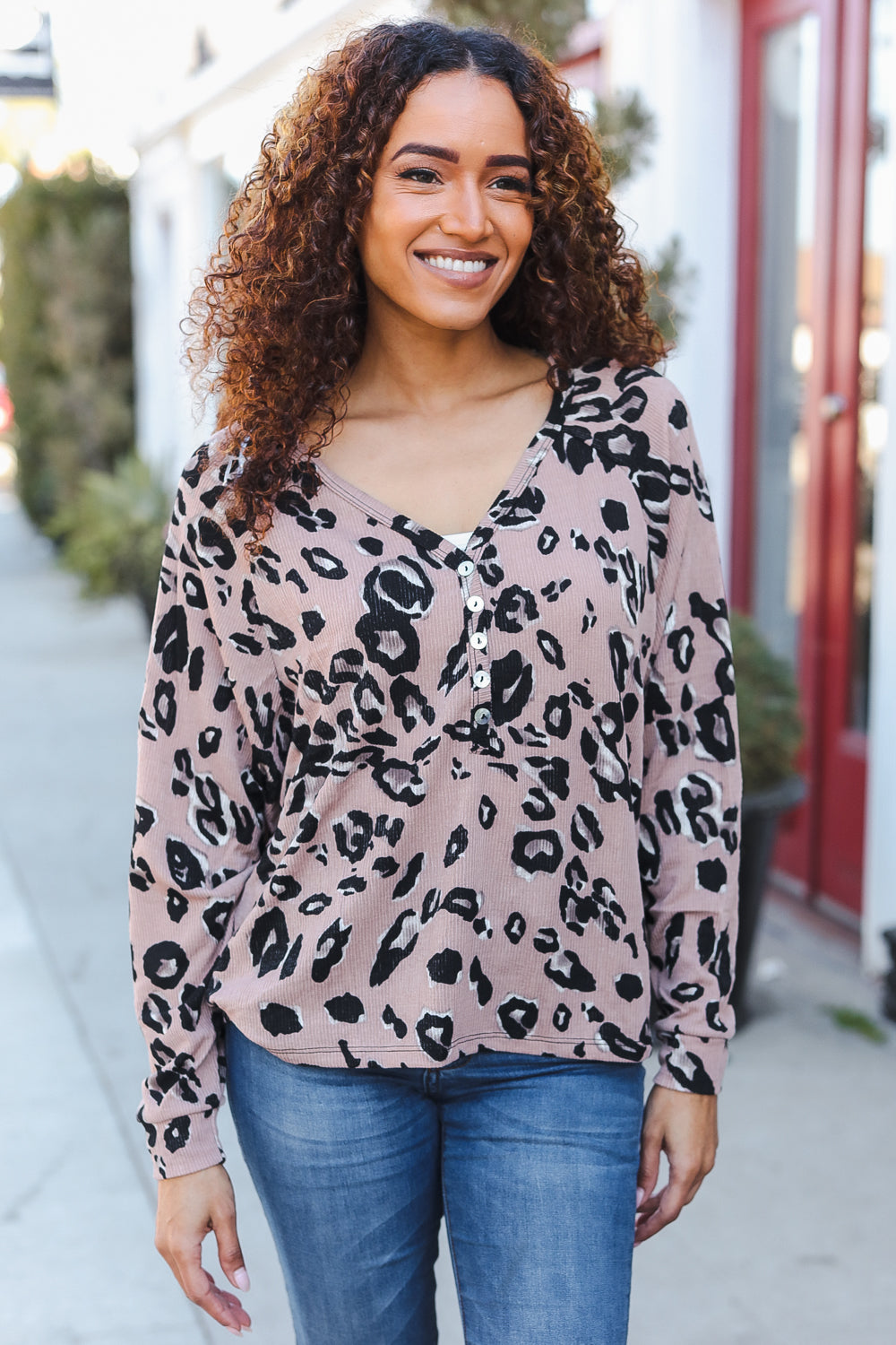 Bold Beauty - Animal-Print Dolman Pullover - Joy & Country