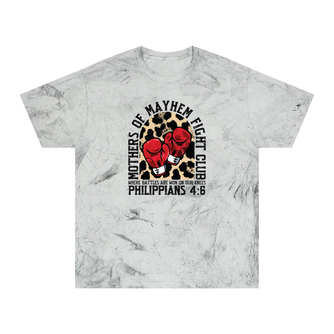 Mothers Of Mayhem: Battles Are Won On Our Knees - Unisex Tie-Dye Premium Tee   T-Shirt Joy & Country