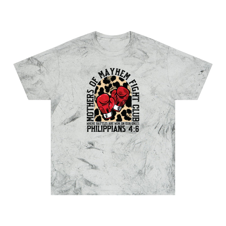 Mothers Of Mayhem: Battles Are Won On Our Knees - Unisex Tie-Dye Premium Tee   T-Shirt Joy & Country
