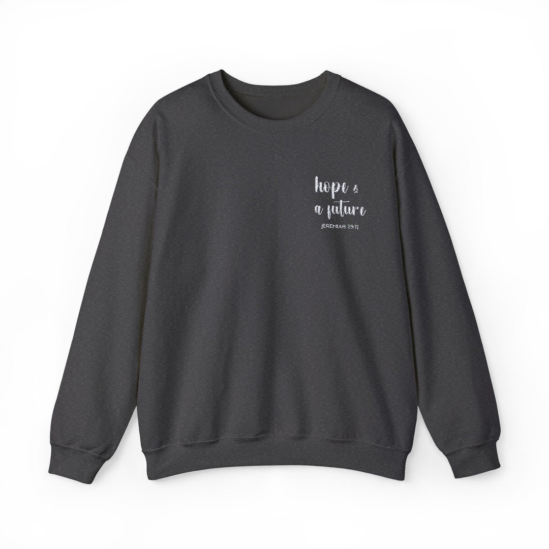[Embroidered] Hope & A Future - Jeremiah 29:11 - Unisex Crew-Neck Sweatshirt - Joy & Country